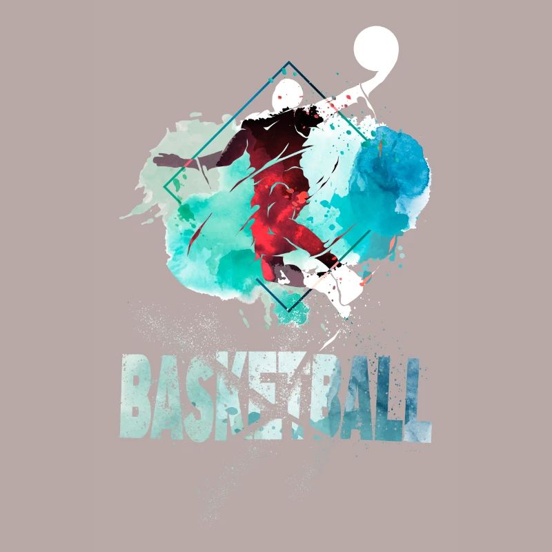 Basketteur Basketteur Dunking Splash Coloré