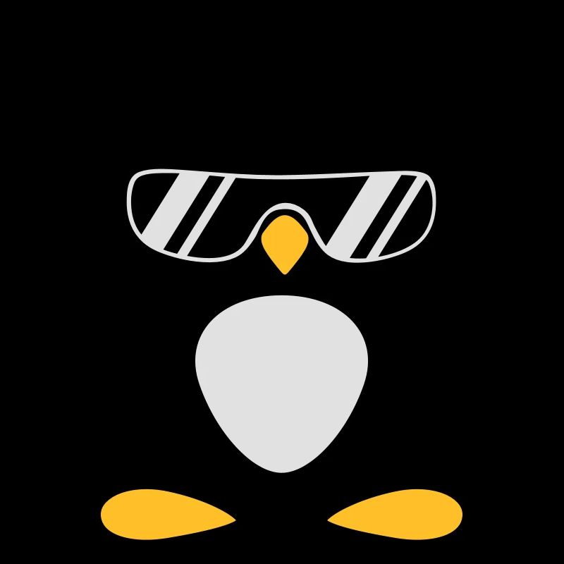 Pinguin mit Kopfhörer