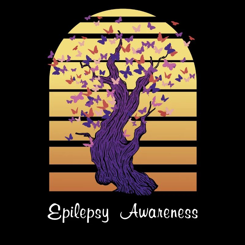 Schmetterlinge formen Baum: Epilepsiebewusstsein