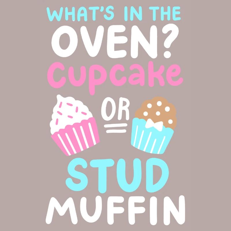 Cupcake oder Stud Muffin Gender Reveal Party