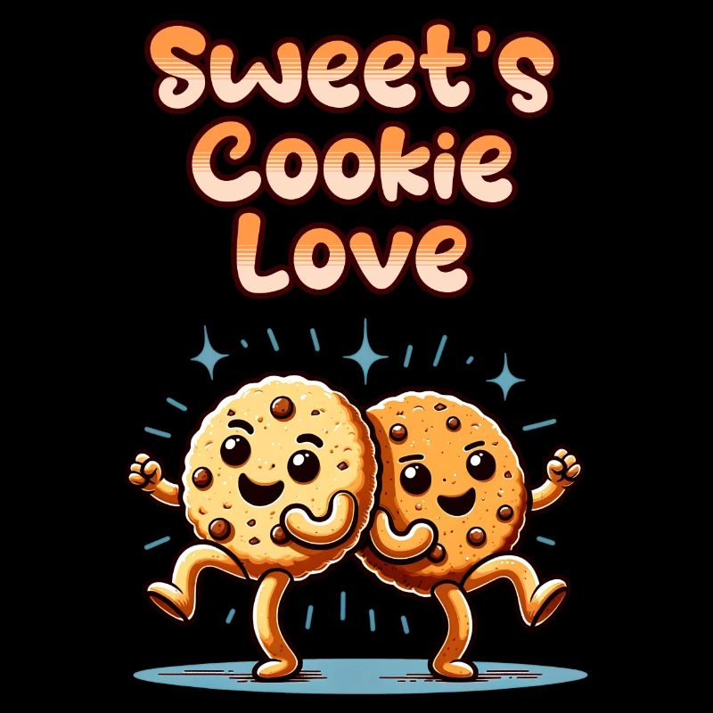 Biscuits mignons Biscuits sucrés Amour danser