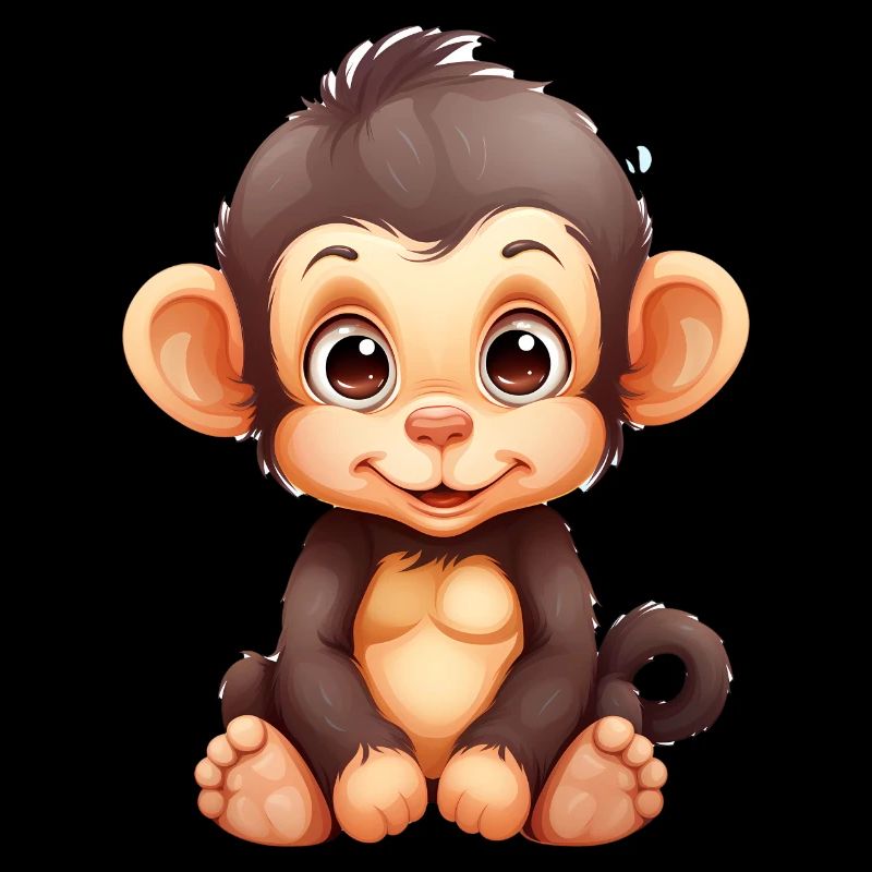 Bébé chimpanzé mignon