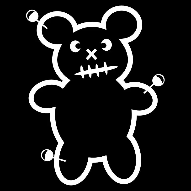 Vodoo Teddy Bear Bear Needles Horror Halloween