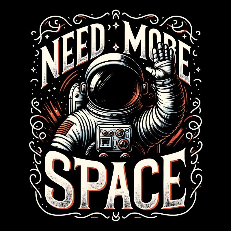 I need more space Free space Astronaut waves