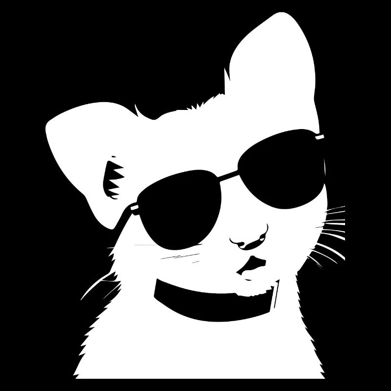 Frettchen mit Sonnenbrille Coole Frettchen