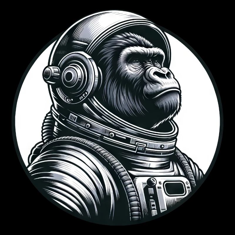 Astronaute chimpanzé dans l’espace