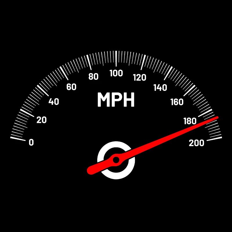 Speedometer speed car motorcycle MPH