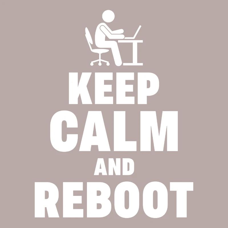 Keep Calm and Reboot Admin Sysadmin Geschenk