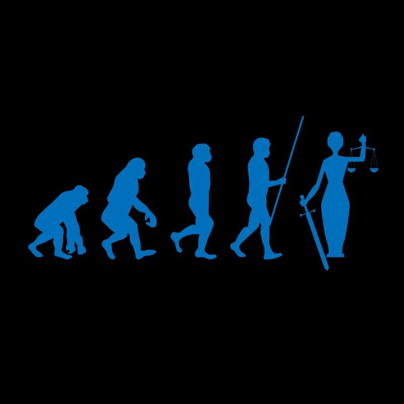 Richter Anwalt Justiz Jurist Evolution Geschenk