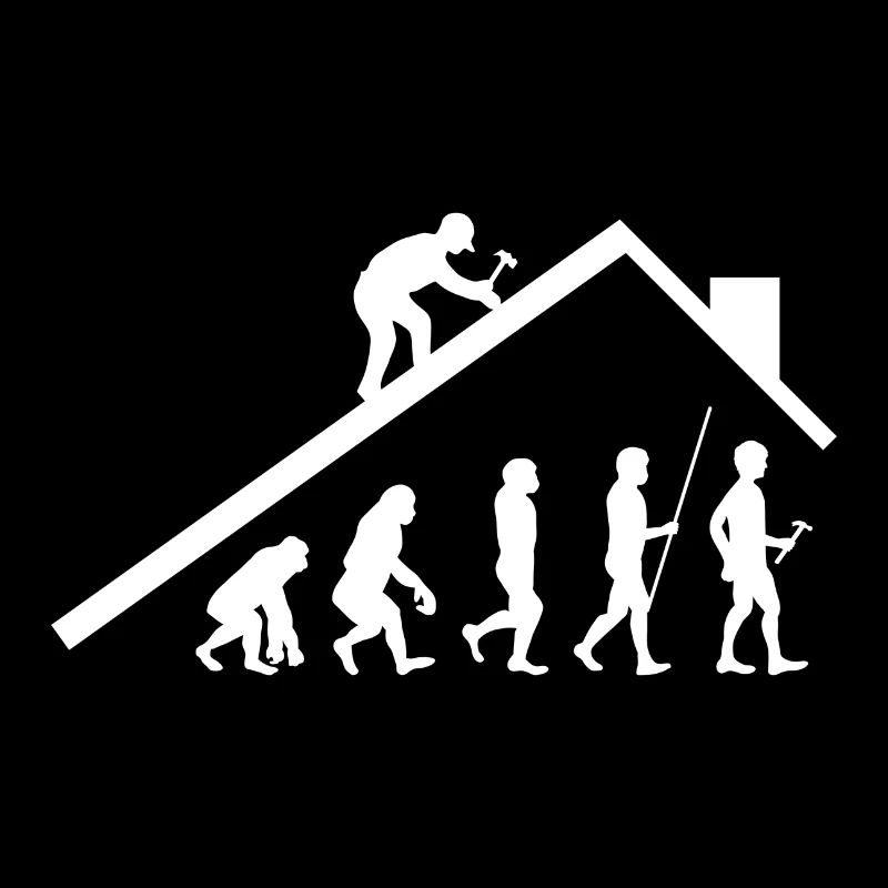 Cadeau de couvreur de charpentier Evolution Art