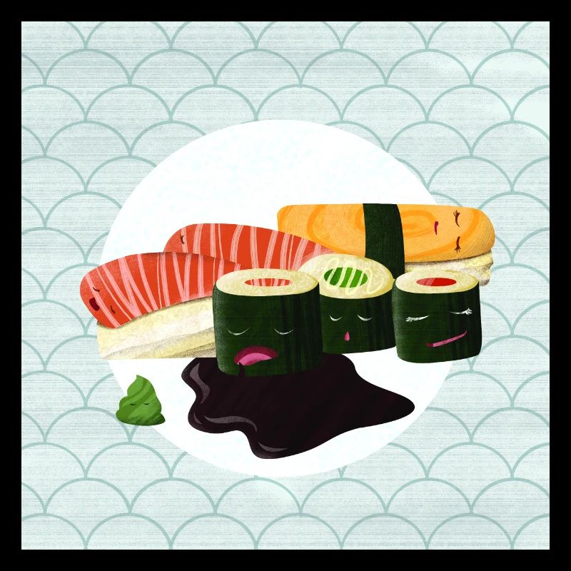 Schlafendes Sushi
