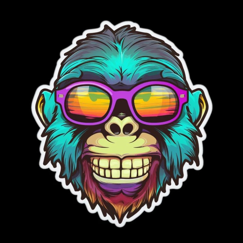 Psychedelischer Affe