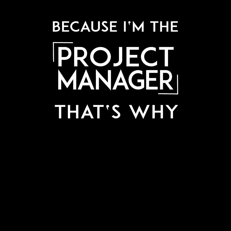 Because I'm the Project Manager Projektleiter