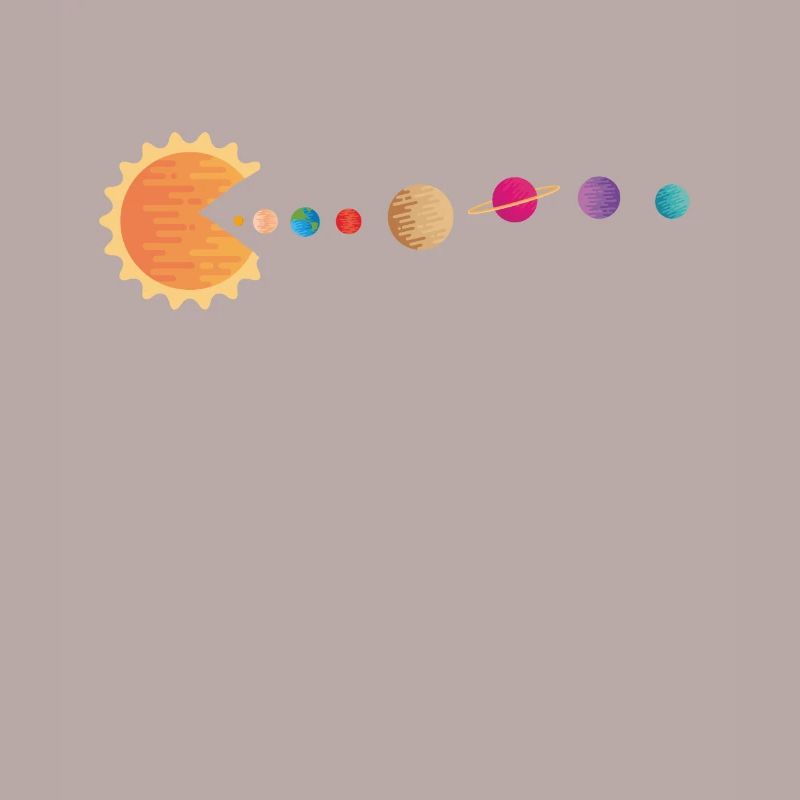 Funny Sun Planets Outer Space Galaxy Solar System