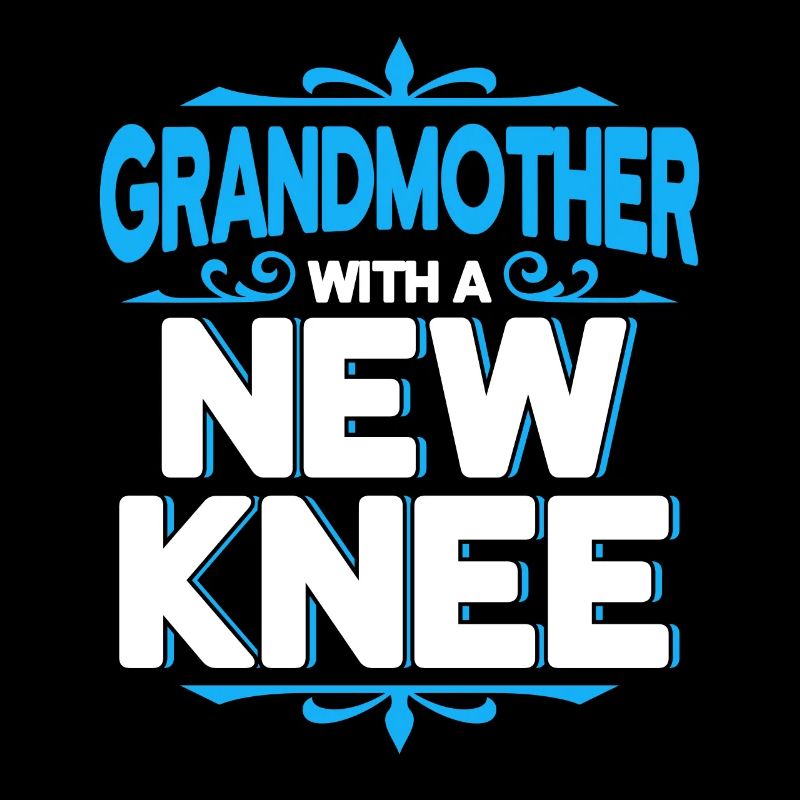 Großmutter mit neuem Knie