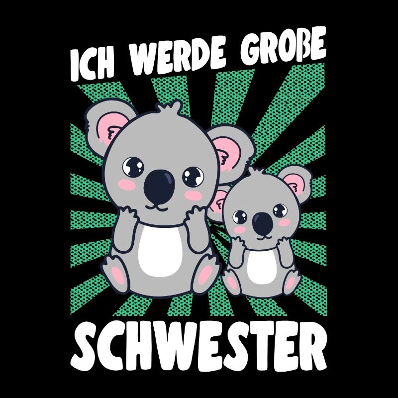 Bald Große Schwester Verkündung Koala Mädchen