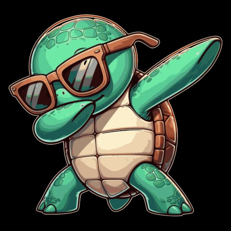 Turtle dab dancing dabbing