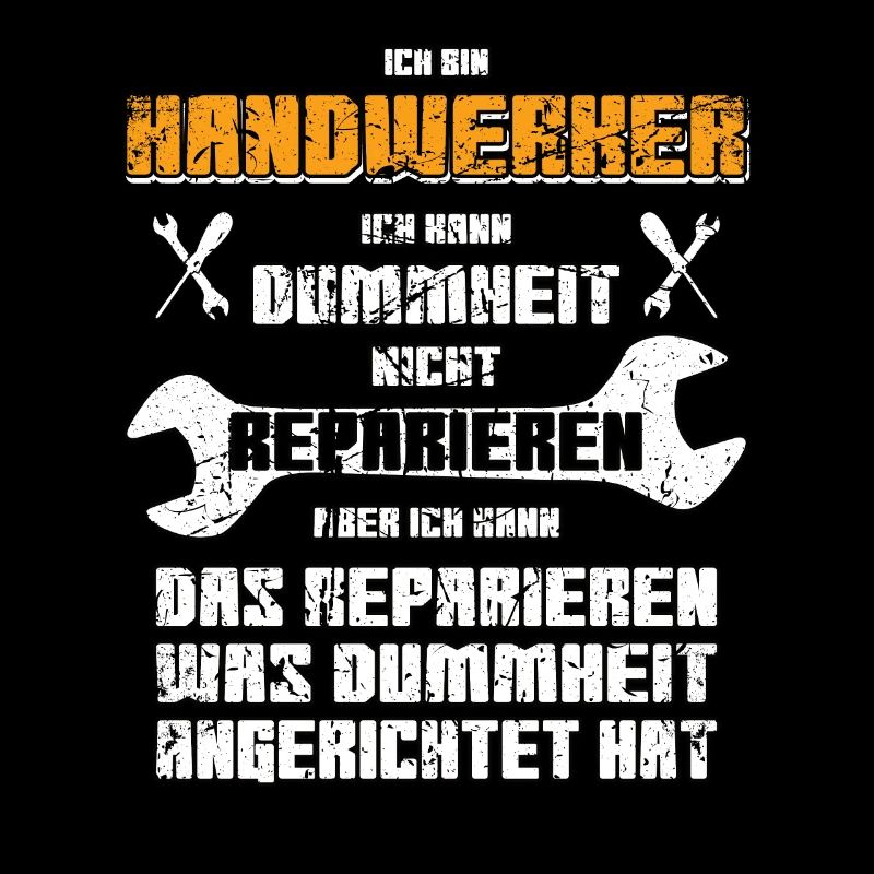 Handwerker lustiger vintage Spruch