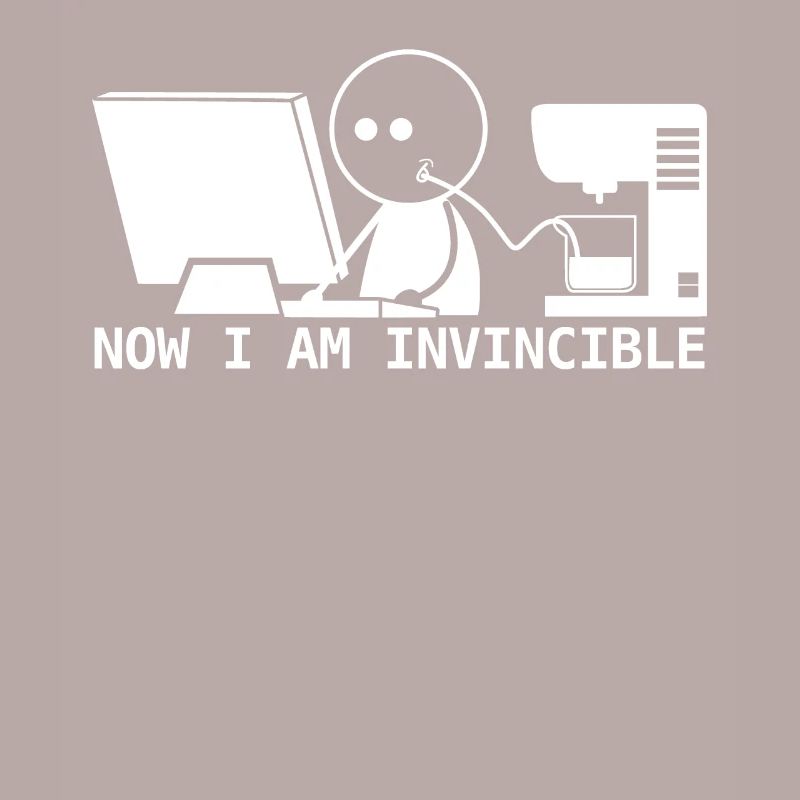 Admin programmer nerd with coffee