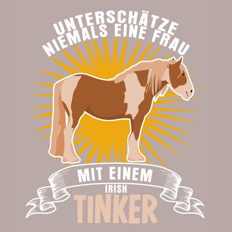 Irish Tinker lustiger Pferde Spruch