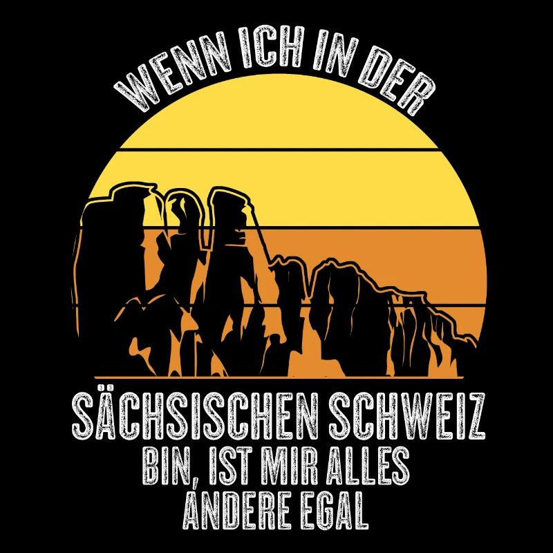 Sächsische Schweiz Retro Spruch