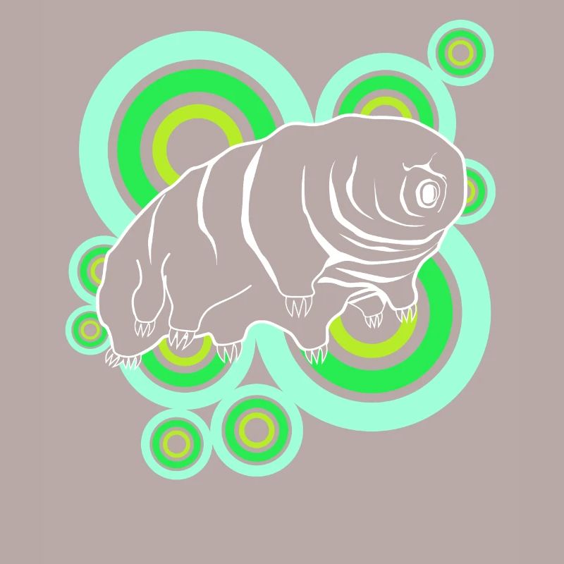 Tardigrade Retro Bärtierchen Wasserbär