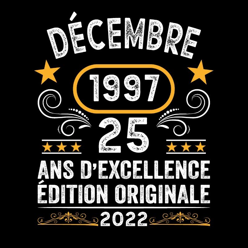 Anniversaire Vintage Idée Cadeau Décembre 1997 25