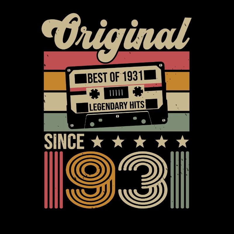 Vintage Geburtstag Original Geschenkidee 1931