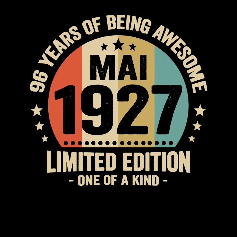 May 1927 96 Years Anniversary Vintage Gift Idea