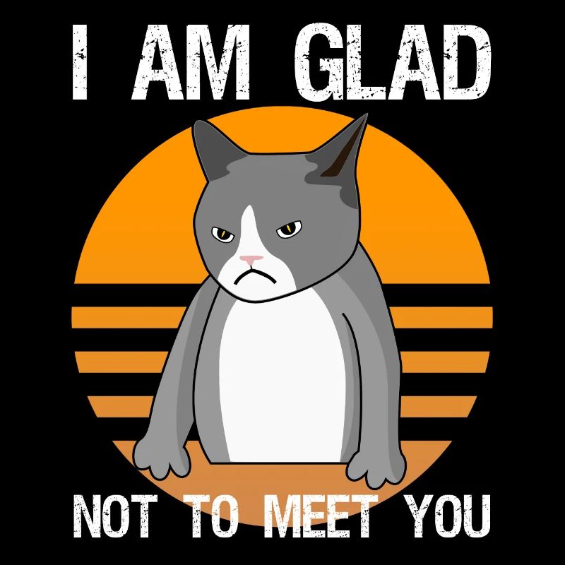 Sarkasmus gemeine Katze Spruch Ironie