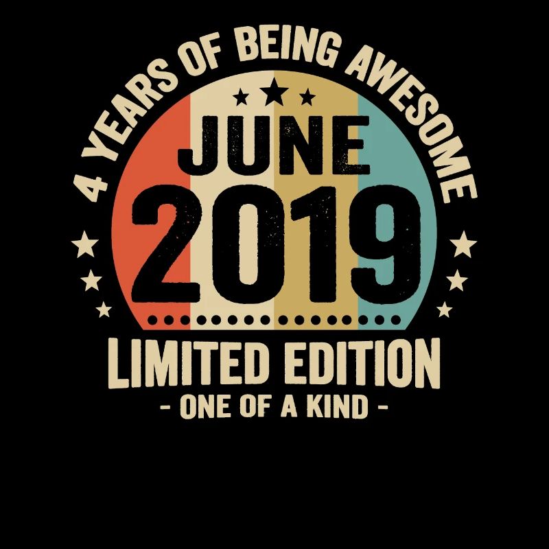 June 2019 4 years anniversary vintage gift idea