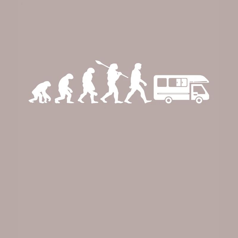 Evolution Camping Car Humor Geschenk