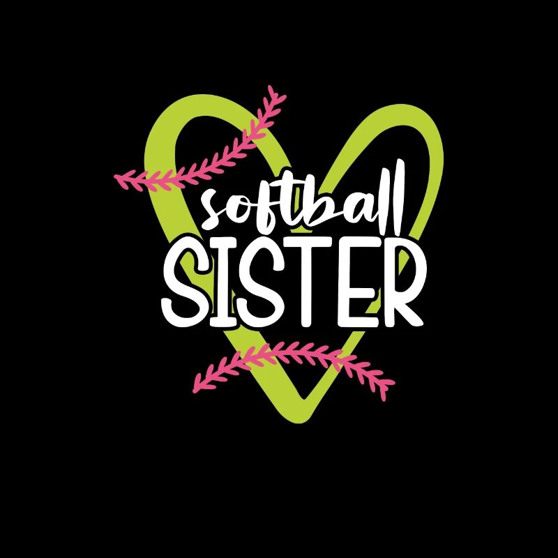 Softball Schwester Baseball Bruder Sport Geschenk