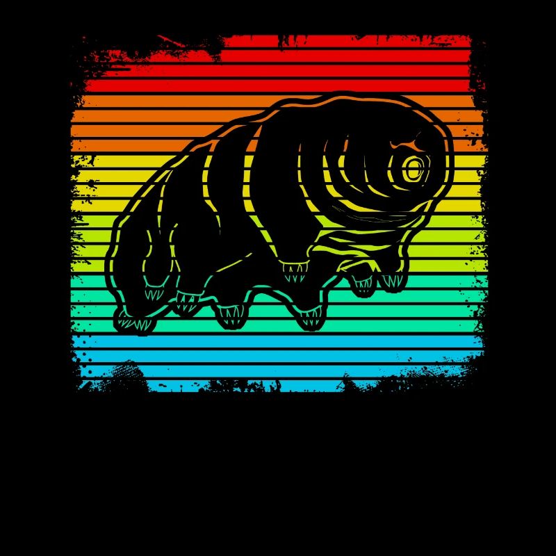 Tardigrade Retro Wasserbär Bärtierchen