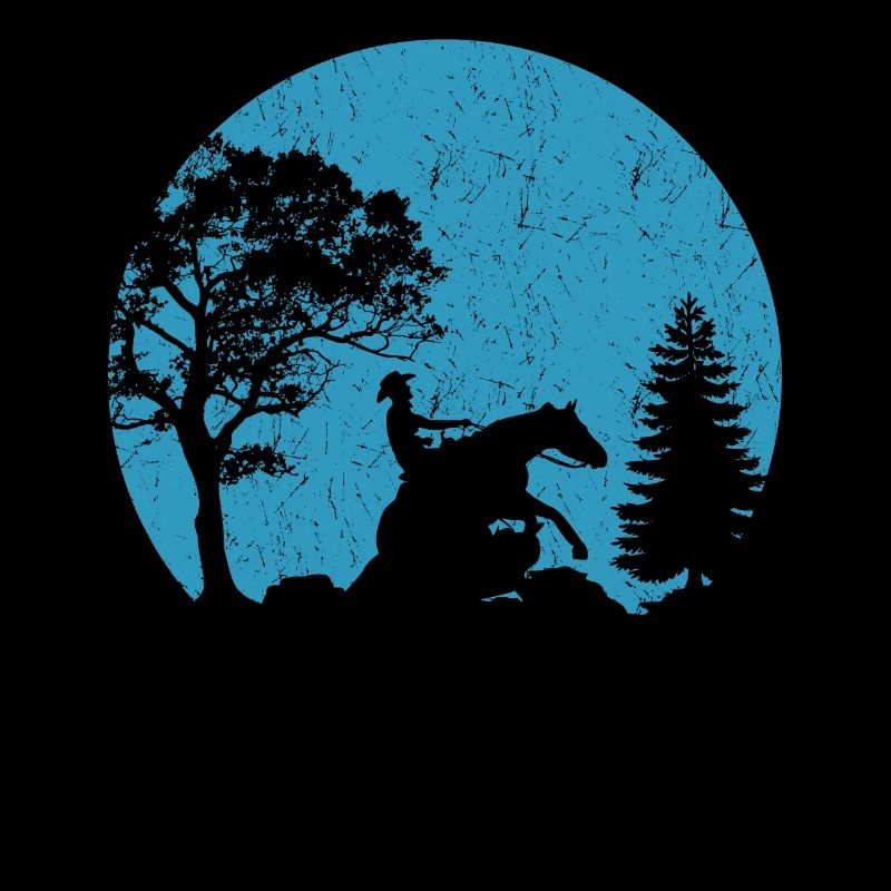 Cavalier Reining Équitation Moon Western Riding