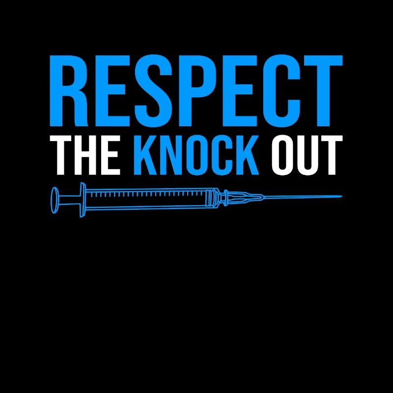 Respect The Knock Out Nurse Anesthetist Gift Idea