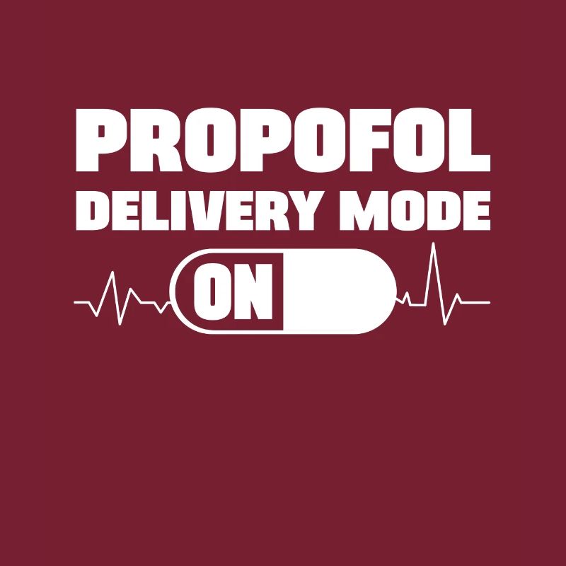 Mode d’administration de propofol sur le cadeau de l’infirmière anesthésiste