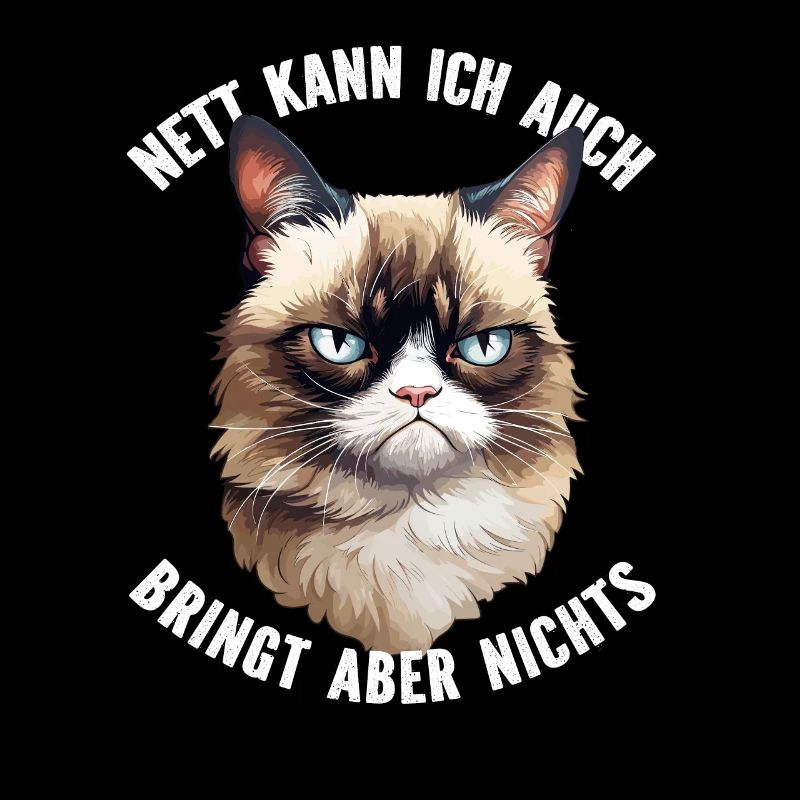 Lustige Mürrische Katze Mit Spruch Geschenk