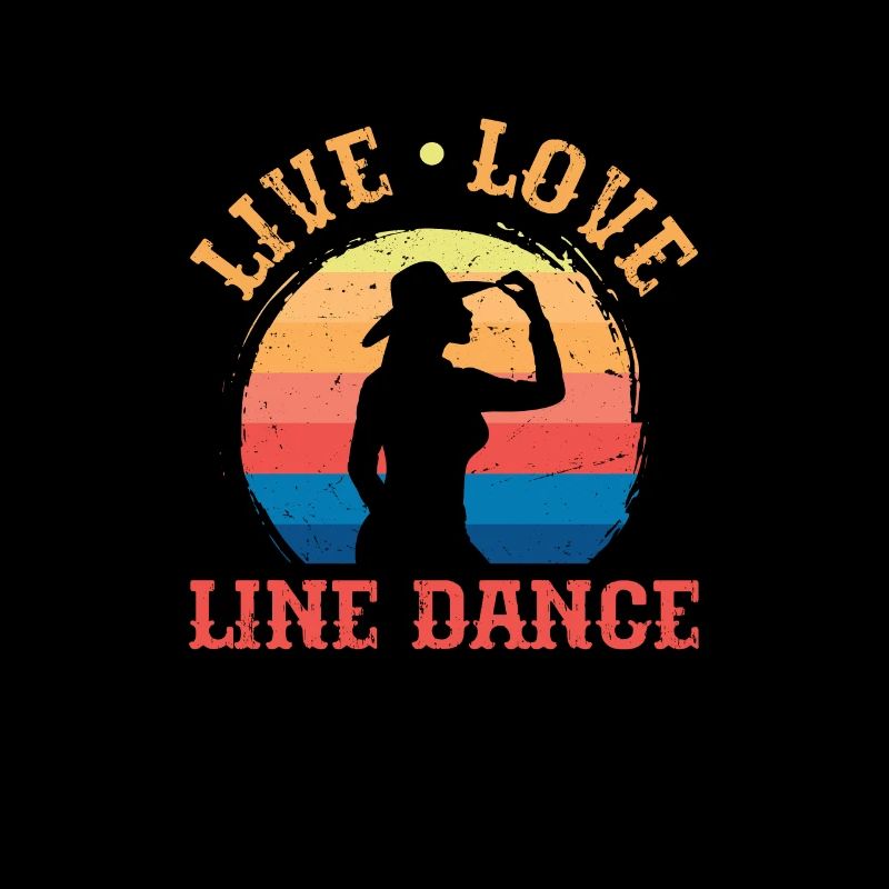 Linedance Country Line Dancer Linedancing Geschenk