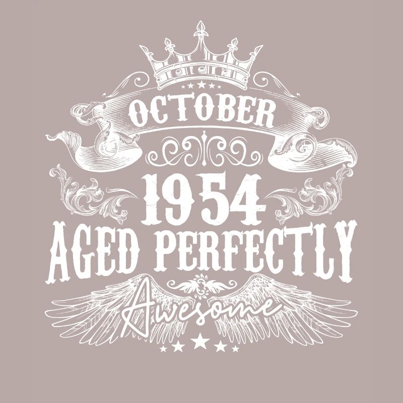 1954 | Ottobre 1954 compleanno Invecchiato perfettamente