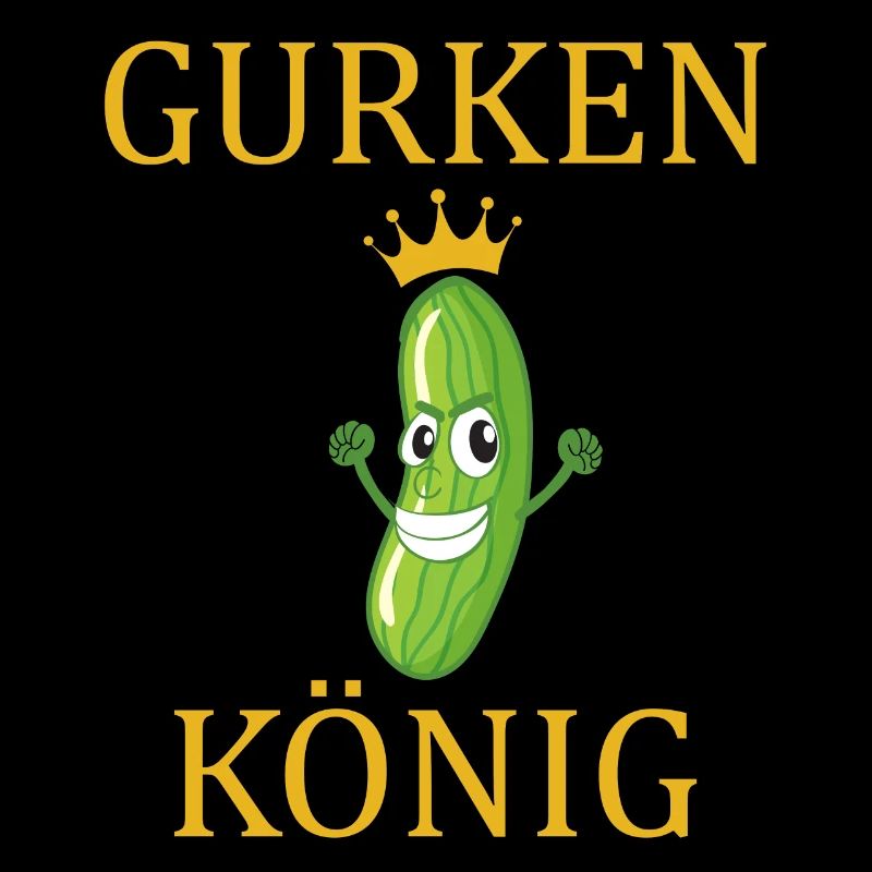 Der Gurken König mit der Krone