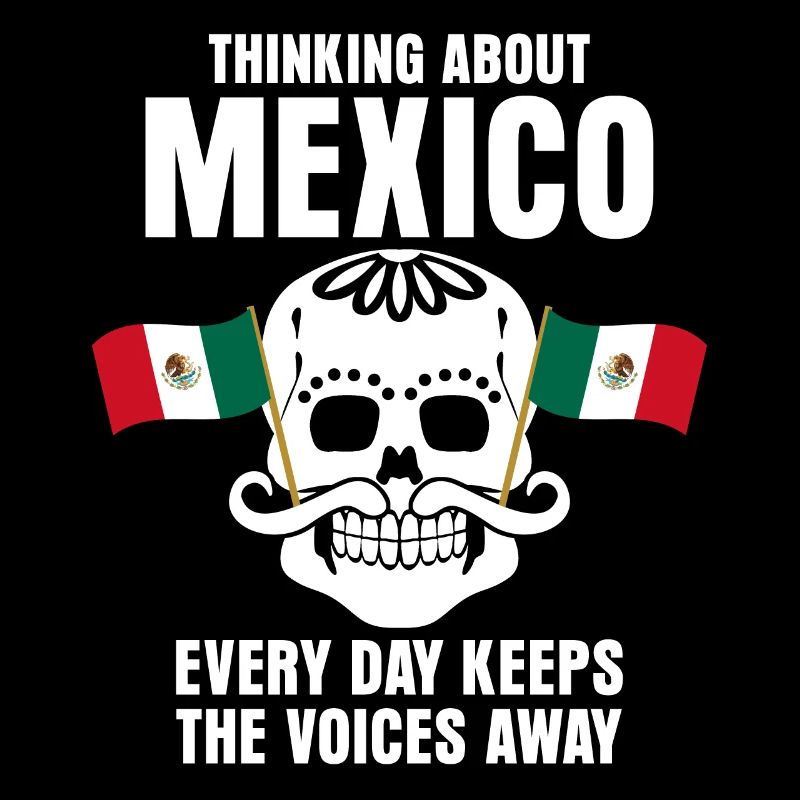 Mexique Drapeau Mexicains Crâne Mexicain