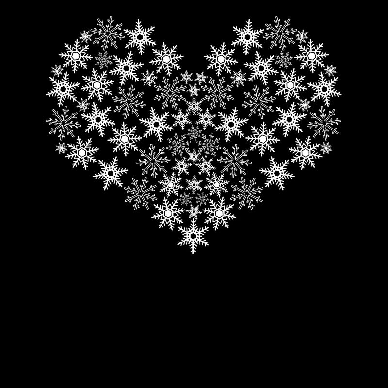 Snow Heart Snowflake Snowflakes