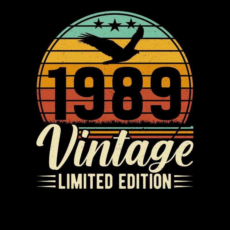 Unique 1989 Vintage Retro