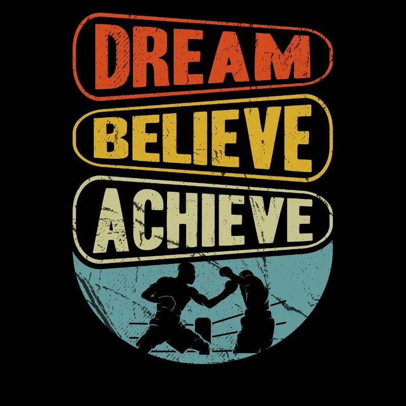 Rêve Croire Réaliser la boxe