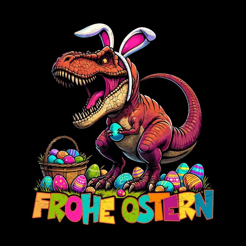 Dinosaur Trex Boys Easter Basket Easter Bunny