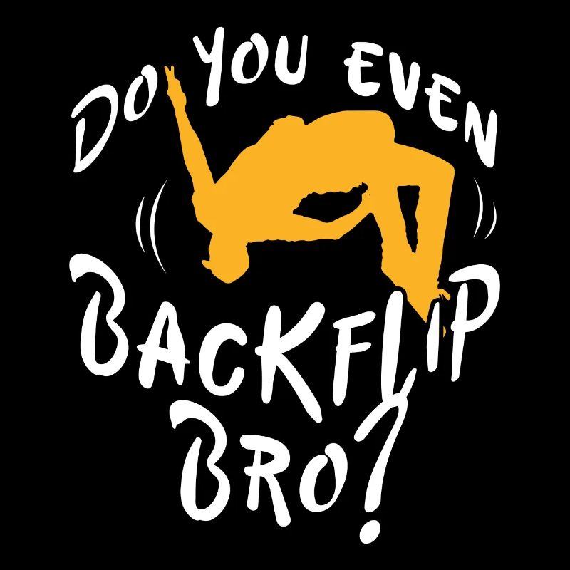 Backflip Salto Akrobatik Parkour Turnen Geschenk