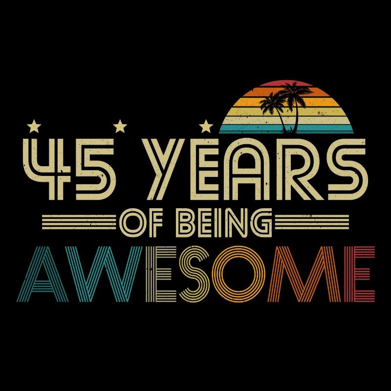 45th birthday 45 years gift idea