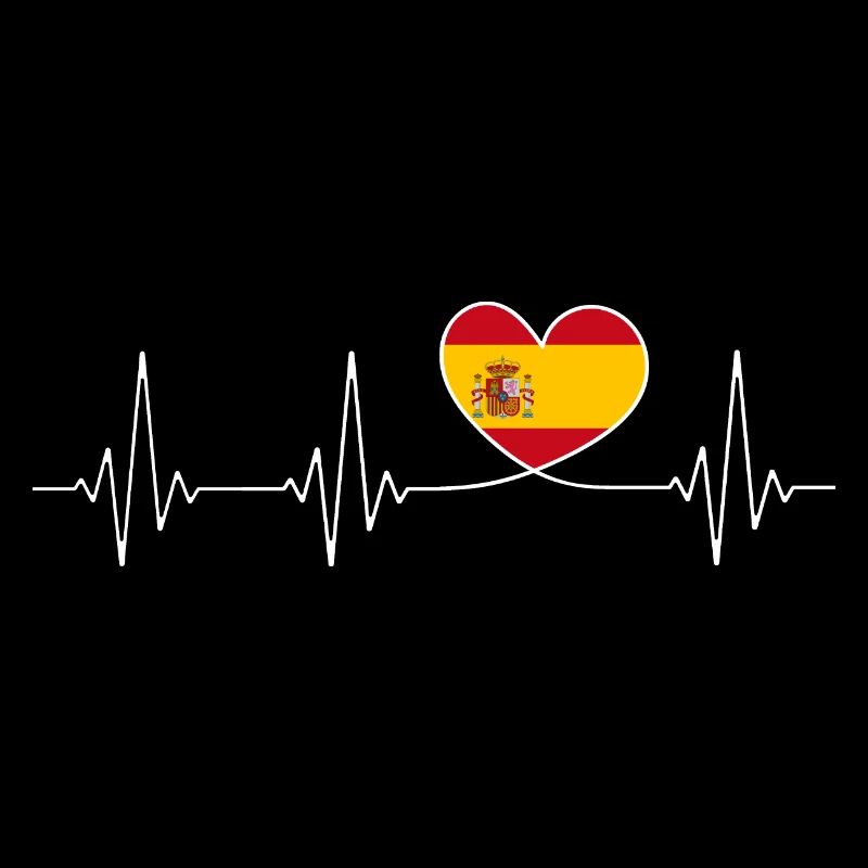 Herz Spanien Heimatliebe stolzer Spanier Flagge