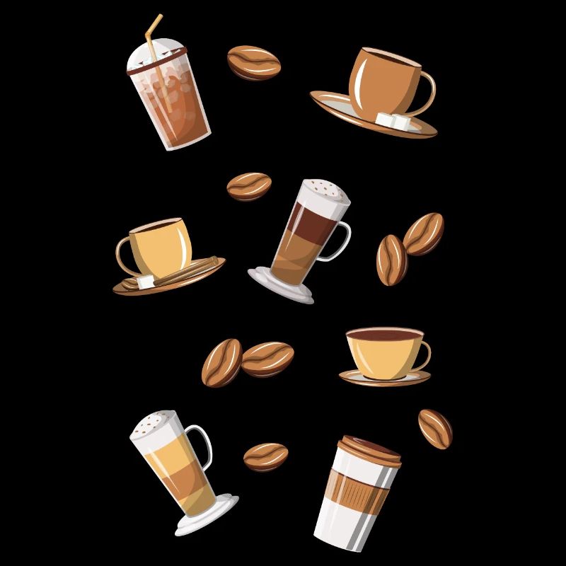 Café Café Grains de café Latte Macchiato